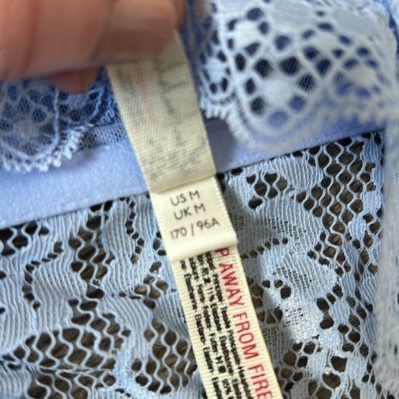Free People Lacey Looks Bandeau In Blue Size Medium - Picture 11 of 15